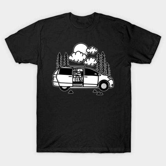 Toyota sienna camper van conversion T-Shirt by Tofuvanman